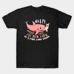 Pink Land Shark T-Shirt